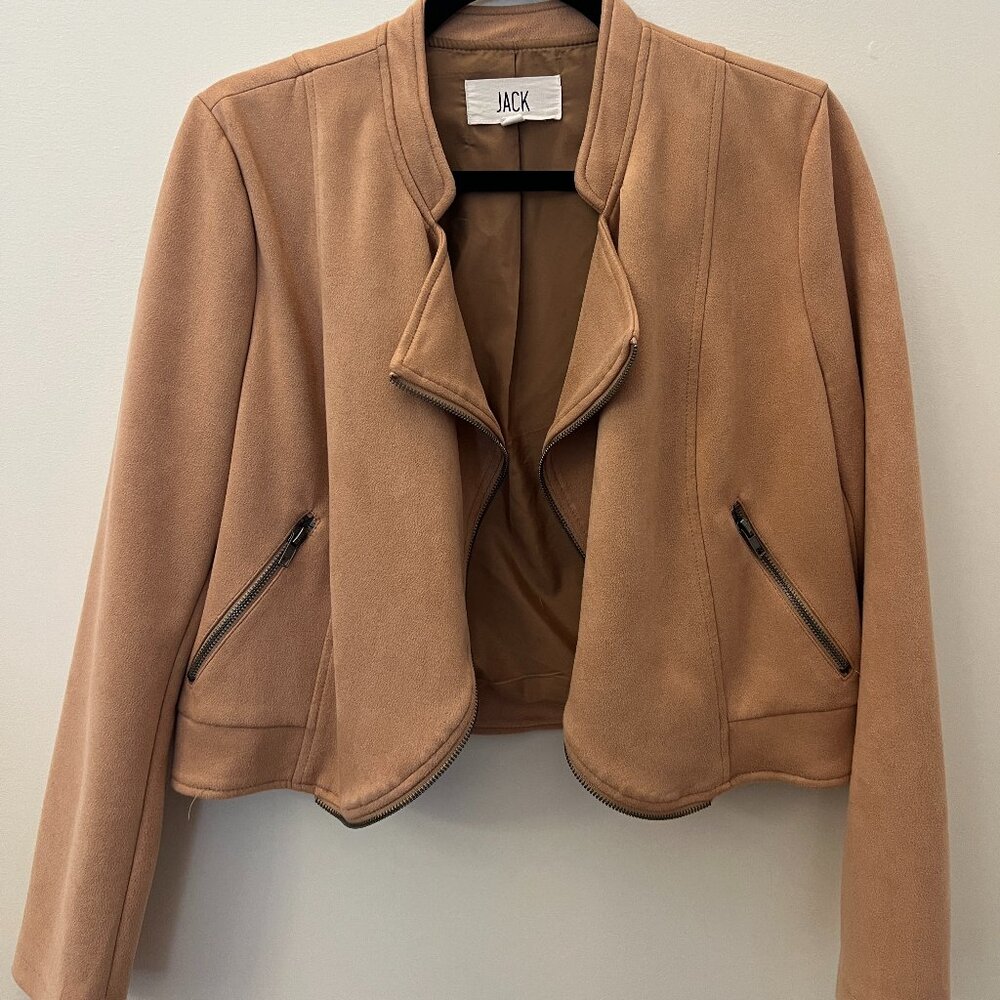 BB Dakota - Jack by BB Dakota Women Faux Suede Open Front Jacket Zipper